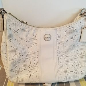 SOLD SOLD Coach Leather Perforated Purse "Rare "
